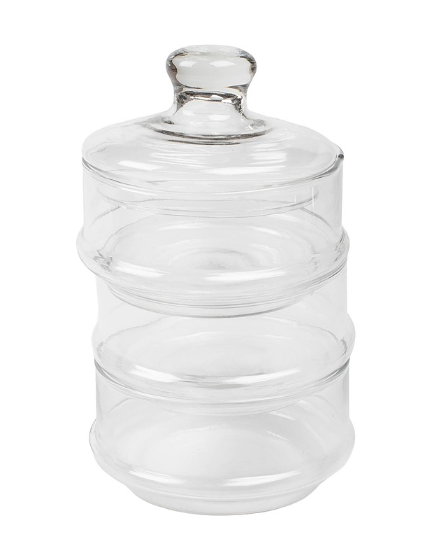 EXCELLENT HOUSEWARE pinottava lasipurkki - Säilytysastiat - 10105496017 - 1