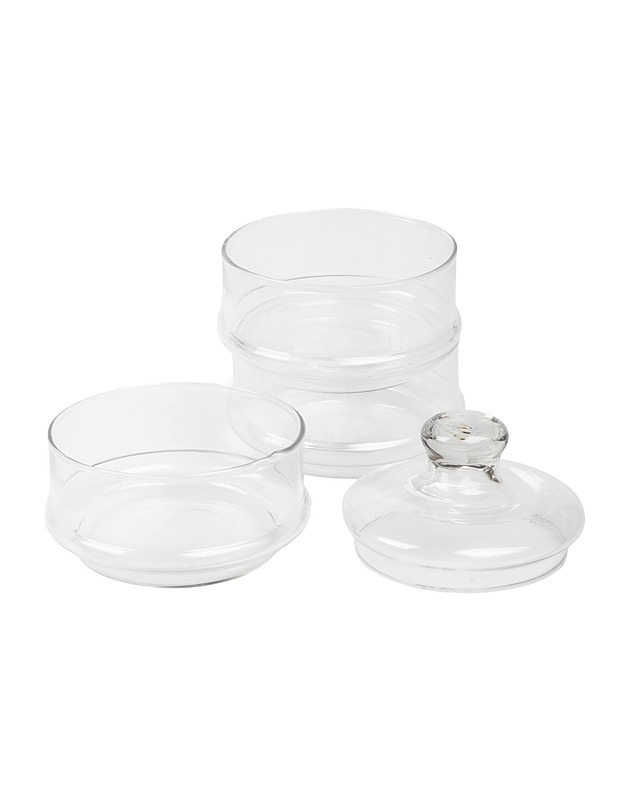 EXCELLENT HOUSEWARE pinottava lasipurkki - Säilytysastiat - 10105496017 - 2