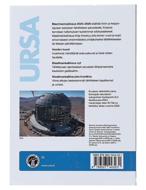Maailmankaikkeus 2025-2026 : tähtitieteen vuosikirja - Palviainen, Asko - Tietokirjat ja oppaat - 10105496044 - 1