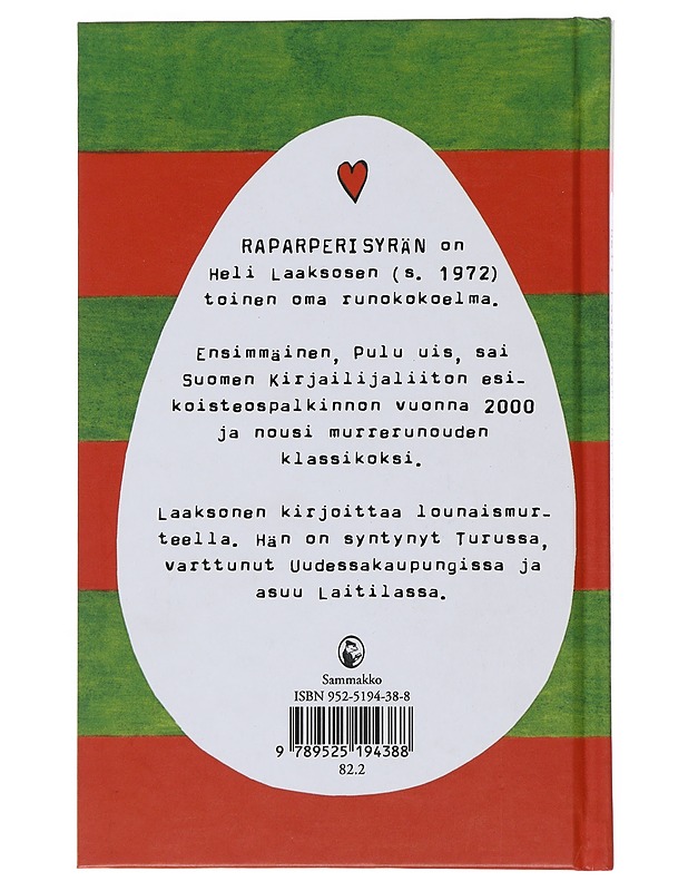Raparperisyrän - Heli Laaksonen - Runot ja näytelmät - 10105496189 - 1