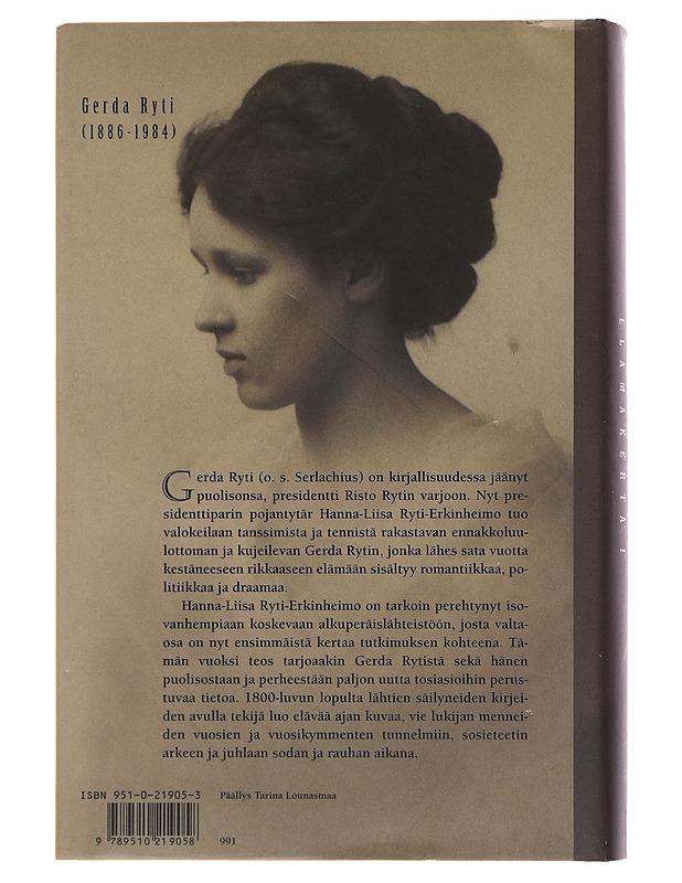 Gerda Rytin elämäkerta. 1 - Hanna-Liisa Ryti-Erkinheimo - Elämäkerrat ja muistelmat - 10105496222 - 1