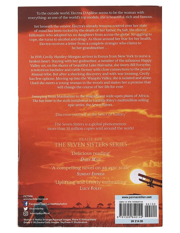 The sun sister / Electra's story - Lucinda Riley - Tietokirjat ja oppaat - 10105496235 - 1