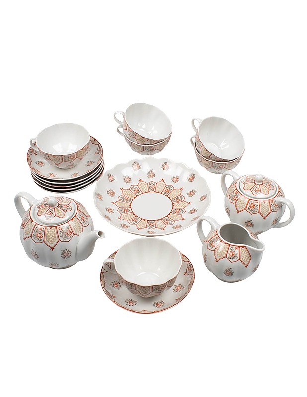 LOMONOSOV kahviastiasto, 16 osaa - Lautaset ja kulhot - 10105496271 - 0