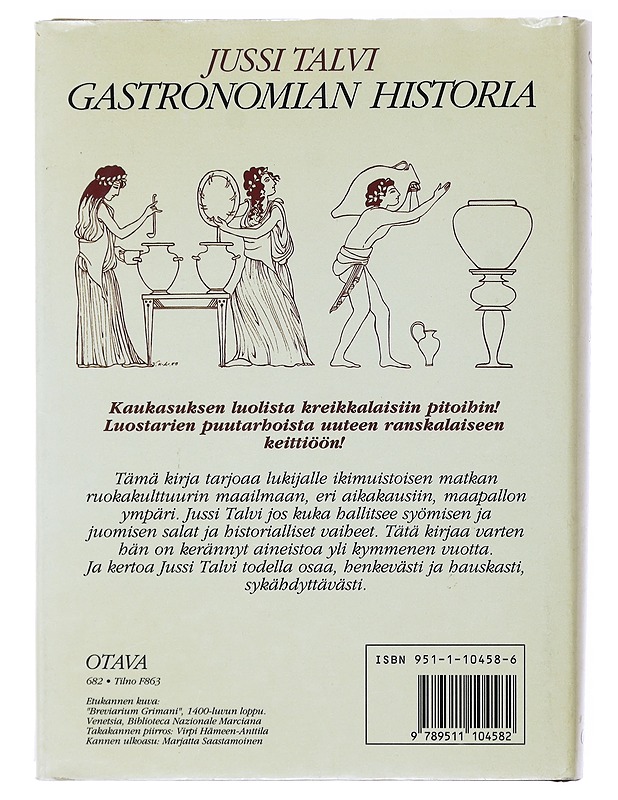 Gastronomian historia - Talvi, Jussi - Historiakirjat - 10105496281 - 1
