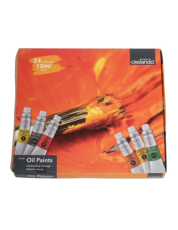 CRELANDO öljyvärit, 24 tuubia - Askartelu - 10105496367 - 0