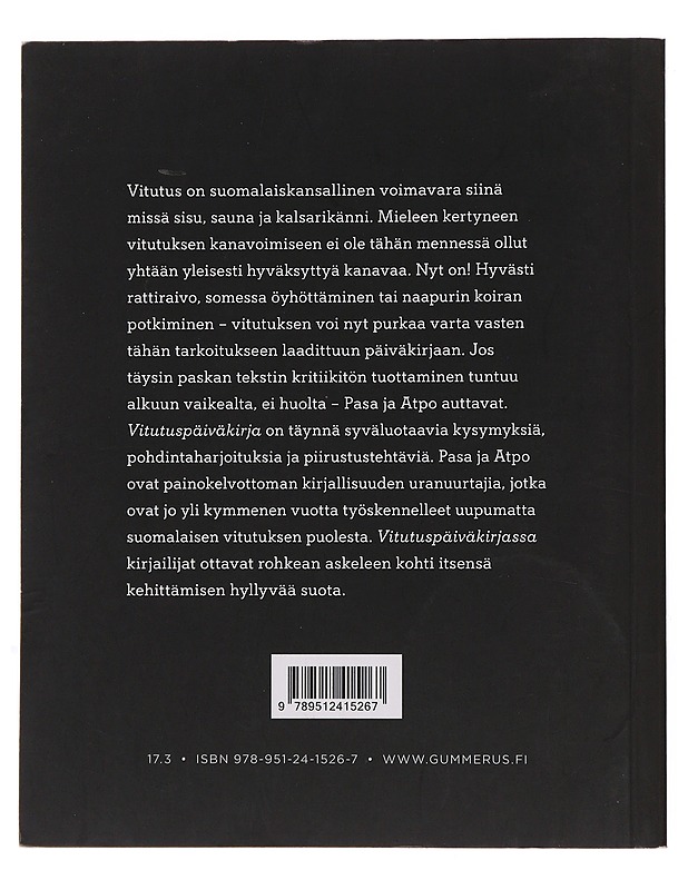 Vitutuspäiväkirja - Pasa - Harrastekirjat - 10105496421 - 1