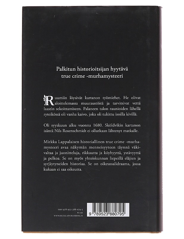 Smittenin murha : katoamistapaus 1600-luvulta - Mirkka Lappalainen - Kaunokirjallisuus - 10105496463 - 1