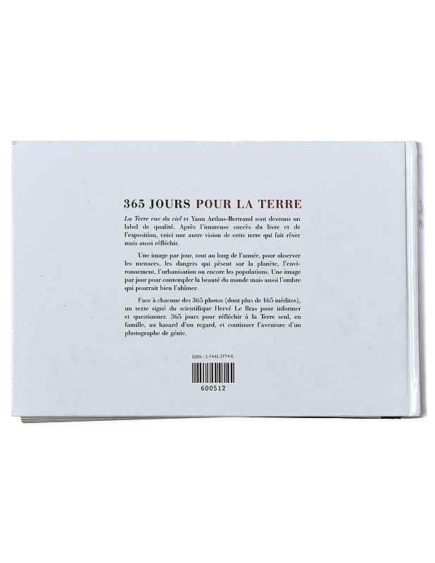 365 jours pour la terre - Yann Arthus-Bertrand  - Harrastekirjat - 10105496480 - 1