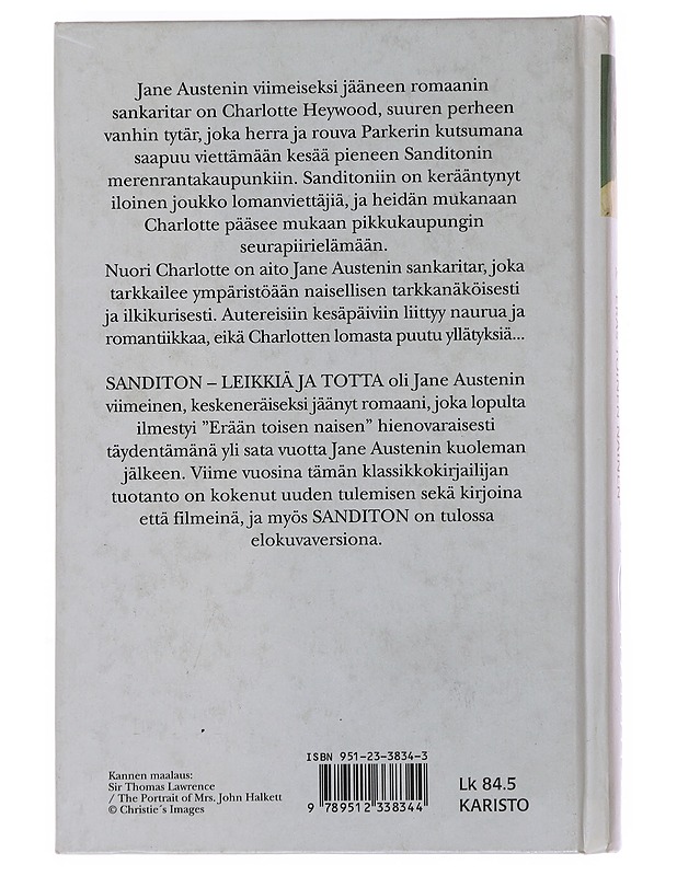Sanditon : leikkiä ja totta - Austen, Jane - Historiakirjat - 10105496496 - 1