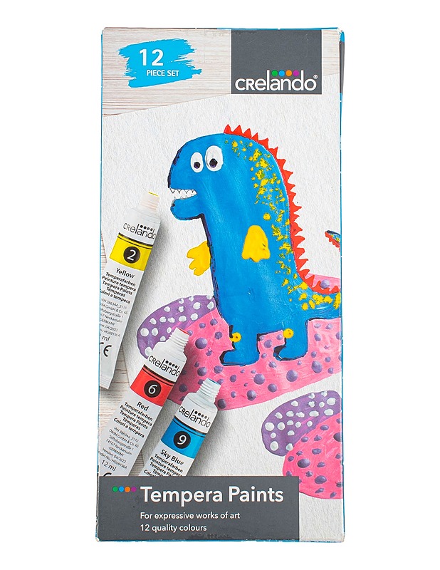 CRELANDO temperavärit, 12 kpl - Askartelu - 10105496512 - 0