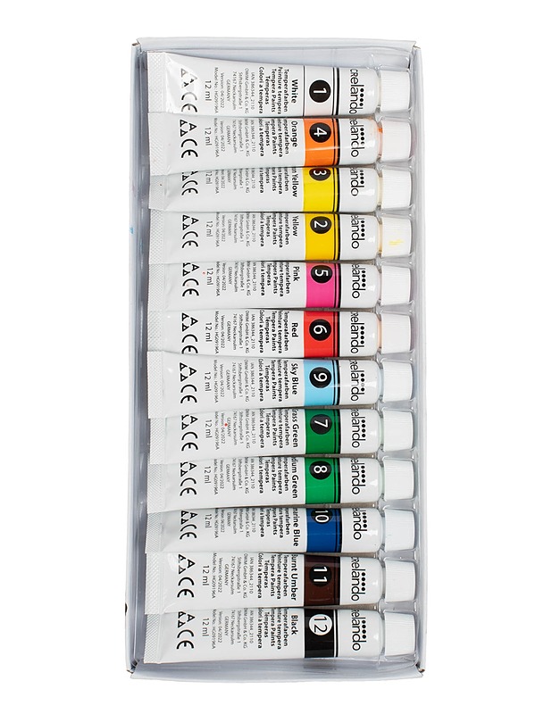 CRELANDO temperavärit, 12 kpl - Askartelu - 10105496512 - 1