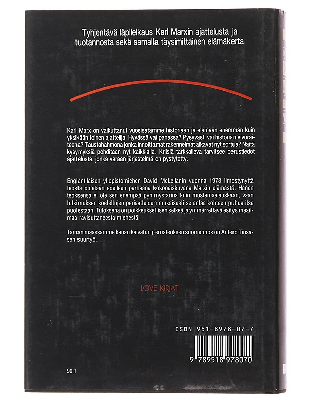 Karl Marx : elämä ja teokset - McLellan, David - Elämäkerrat ja muistelmat - 10105496521 - 1