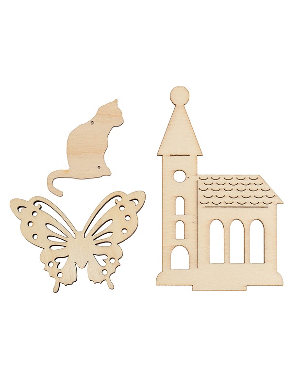 Miniatyyritarvike puufiguurilajitelma - Askartelu - 10105496542 - 0