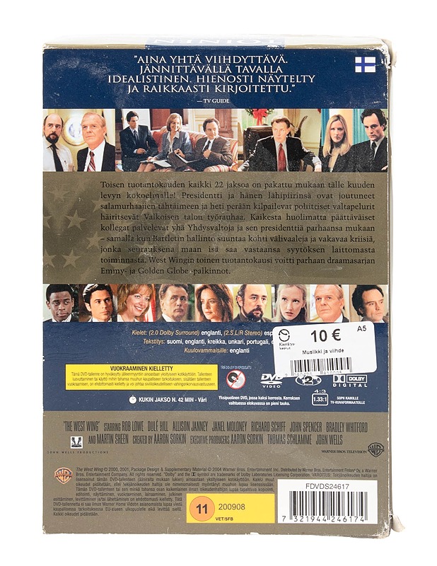 The West Wing : Season 2 - DVD - DVD-elokuvat - 10105496751 - 1
