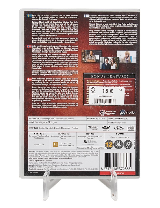 Revenge : Season 1 - DVD - DVD-elokuvat - 10105496770 - 1