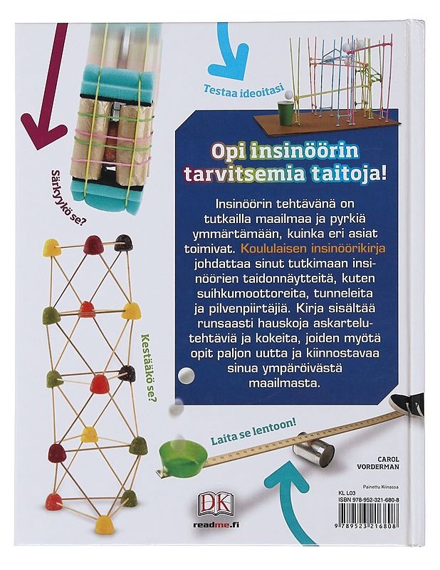 Koululaisen insinöörikirja - Vorderman, Carol - Lastenkirjat - 10105496800 - 1