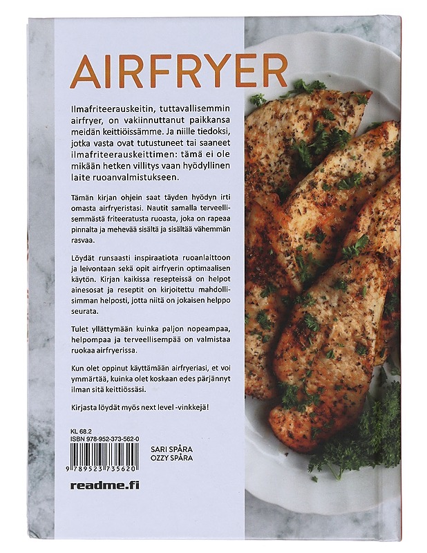 Airfryer : maukkaampaa & terveellisempää - Spåra, Sari - Ruokakirjat - 10105496830 - 1