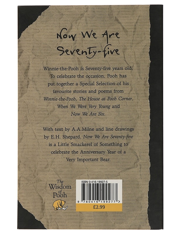 Now we are seventy-five - A. A. Milne - Lastenkirjat - 10105496848 - 1