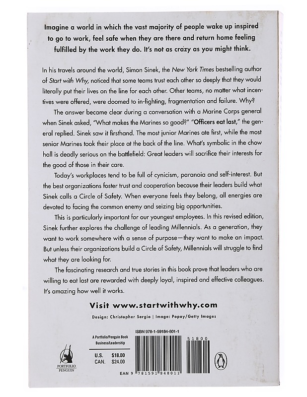 Leaders eat last : why some teams pull together and others don't - Simon Sinek - Tietokirjat ja oppaat - 10105496849 - 1