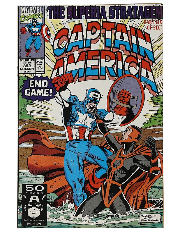 Captain America 392/1991 - Lehdet - 10105496952 - 0