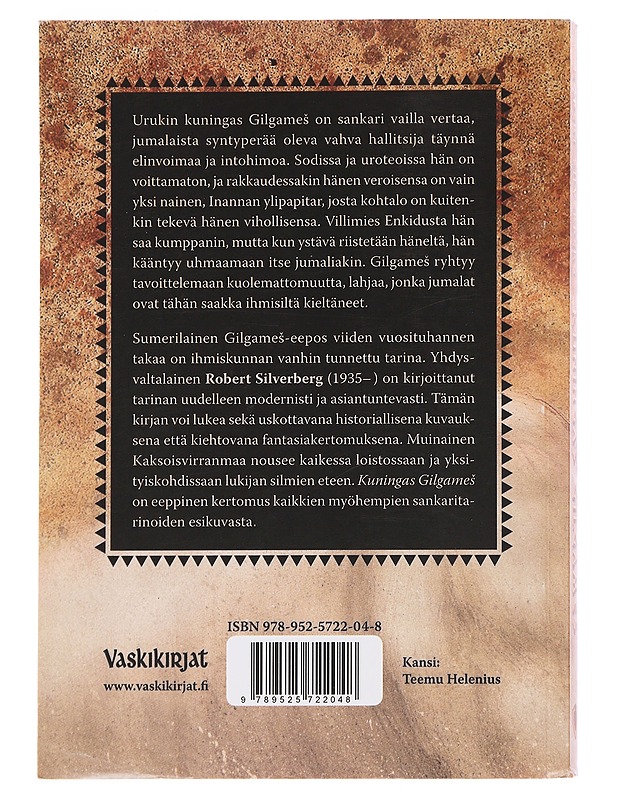 Kuningas Gilgames - Silverberg, Robert - Kaunokirjallisuus - 10105496956 - 1