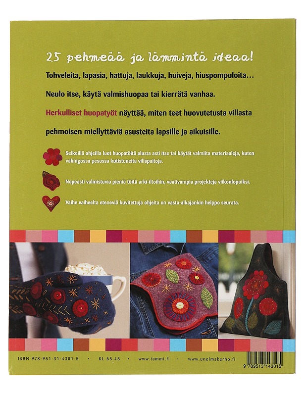 Herkulliset huopatyöt : huovuta, kirjo, applikoi - Searle, Teresa - Tietokirjat ja oppaat - 10105497025 - 1