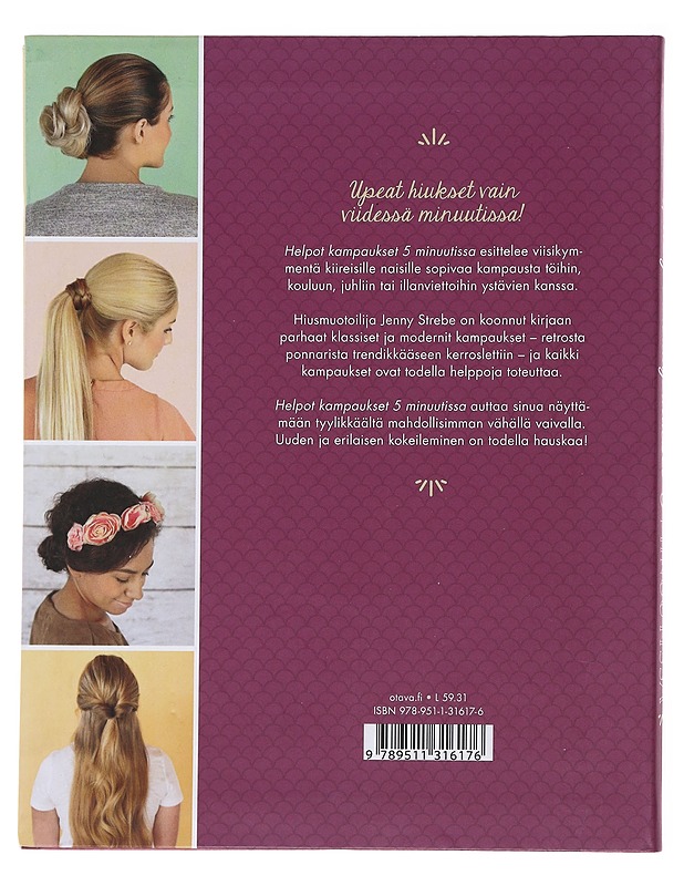 Helpot kampaukset 5 minuutissa - Strebe, Jenny - Harrastekirjat - 10105497038 - 1