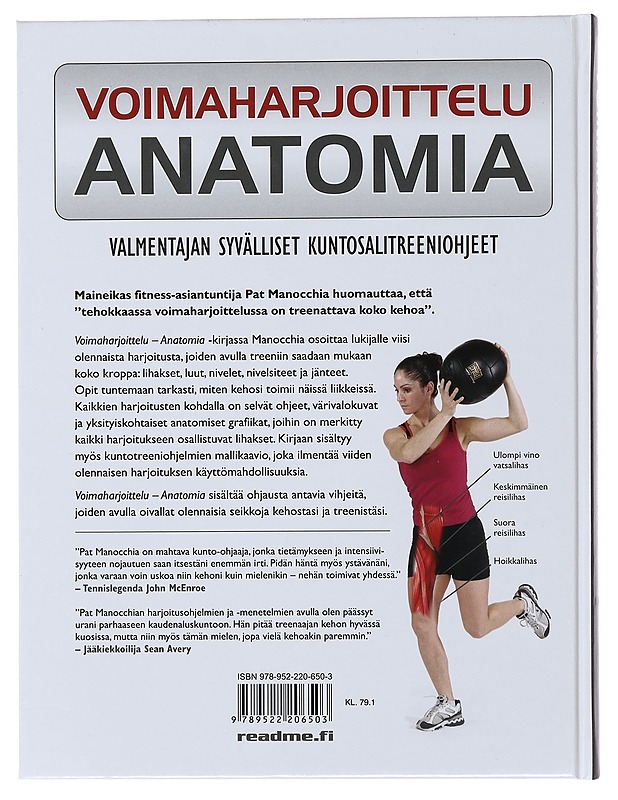 Voimaharjoittelu : anatomia : valmentajan syvälliset kuntosalitreeniohjeet - Manocchia, Pat - Tietokirjat ja oppaat - 10105497066 - 1