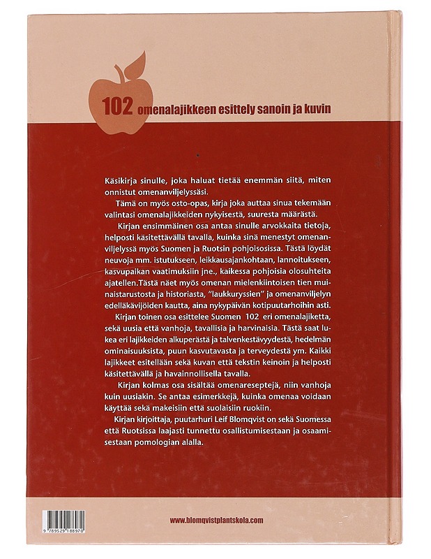 Pohjoisen omenat : pomologinen käsikirja - Blomqvist, Leif - Harrastekirjat - 10105497110 - 1