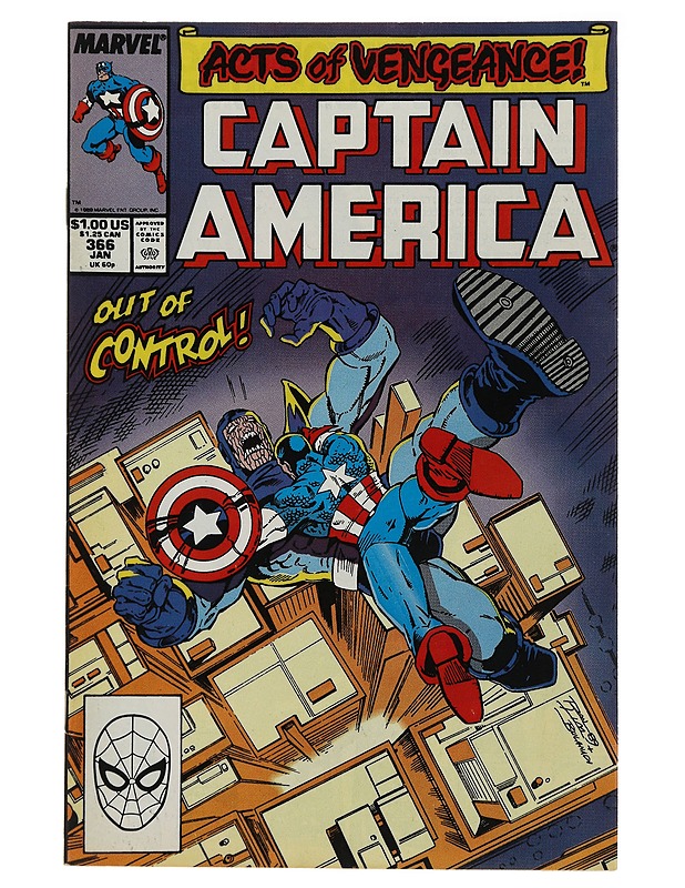 Captain America 366/1990 - Lehdet - 10105497190 - 0