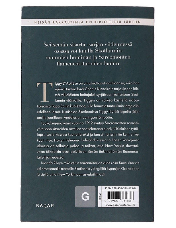 Kuun sisar : Tiggyn tarina - Riley, Lucinda - Romaanit ja novellit - 10105497192 - 1