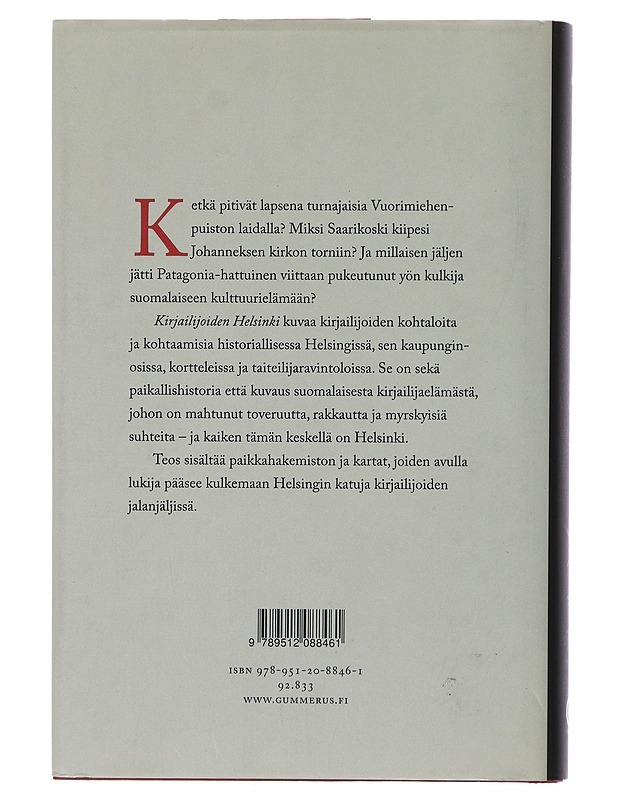 Kirjailijoiden Helsinki - Eino Leino - Elämäkerrat ja muistelmat - 10105497240 - 1