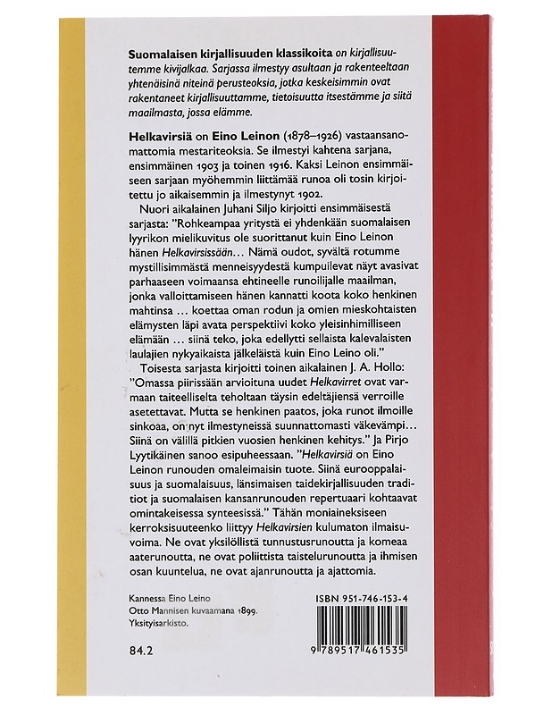 Helkavirsiä I-II - Leino, Eino - Runot ja näytelmät - 10105497290 - 1