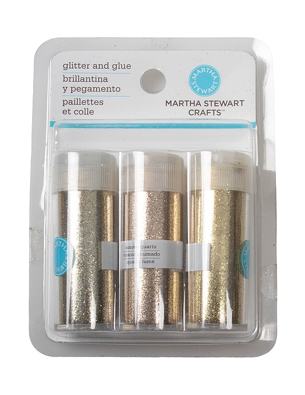 MARTHA STEWART CRAFTS glitter, 3 purkkia - Askartelu - 10105497289 - 0