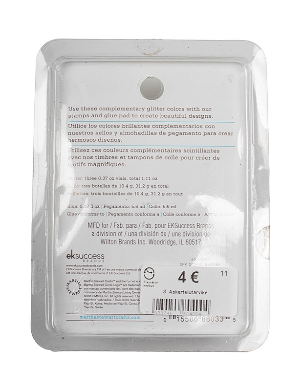 MARTHA STEWART CRAFTS glitter, 3 purkkia - Askartelu - 10105497289 - 1