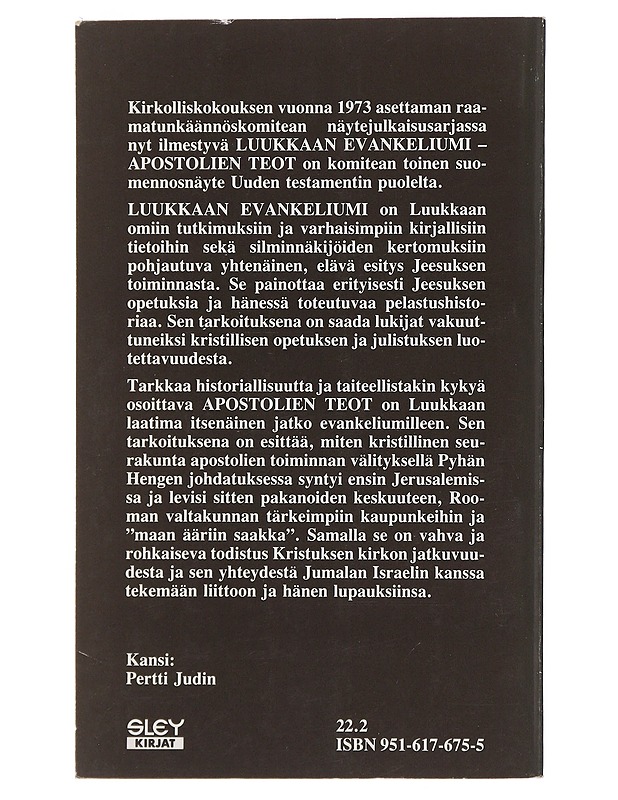 Luukkaan evankeliumi - Raamattu. Ut - Tietokirjat ja oppaat - 10105497484 - 1