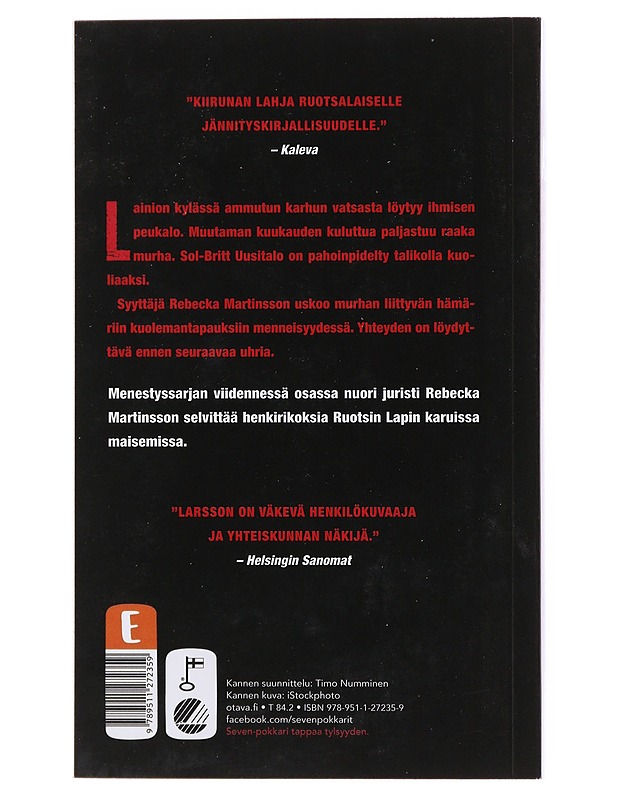 Uhrilahja - Larsson, Åsa - Jännitys ja dekkarit - 10105497494 - 1