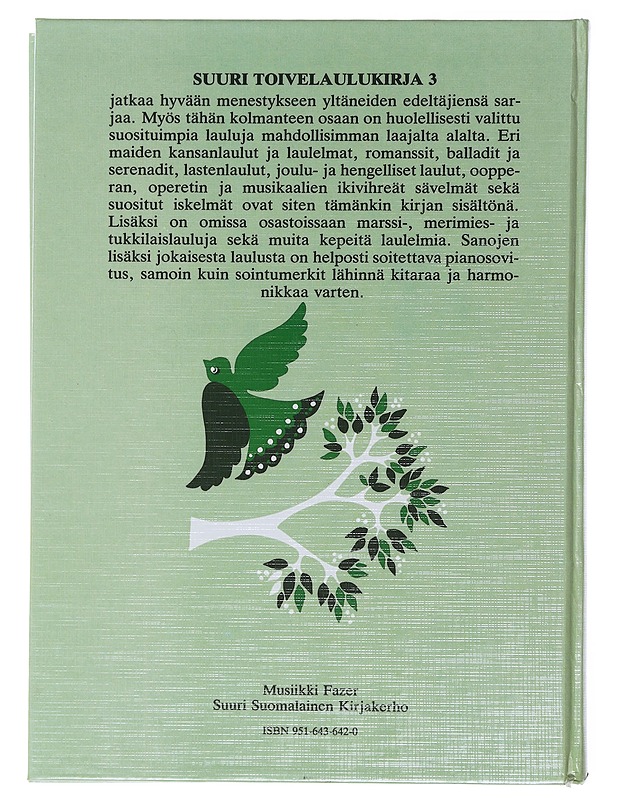 Suuri toivelaulukirja. 3 - Vuoristo, Aapeli - Musiikki- ja elokuvakirjat - 10105497580 - 1