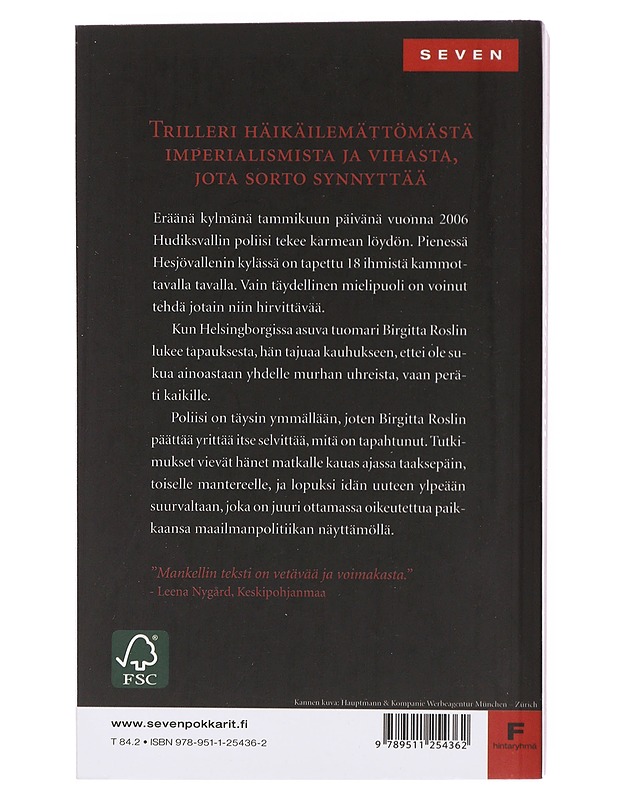 Kiinalainen - Mankell, Henning - Romaanit ja novellit - 10105497651 - 1