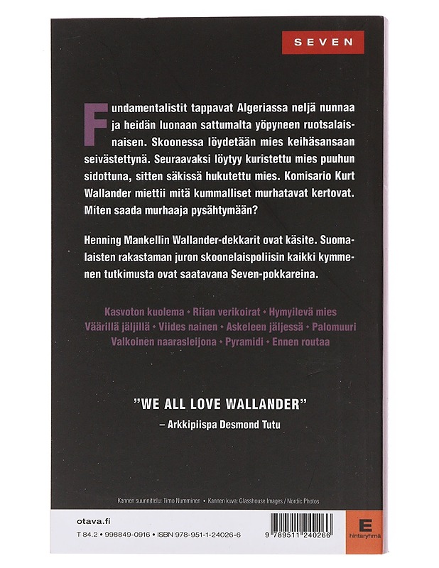 Wallander : Viides nainen - Mankell, Henning - Jännitys ja dekkarit - 10105497657 - 1