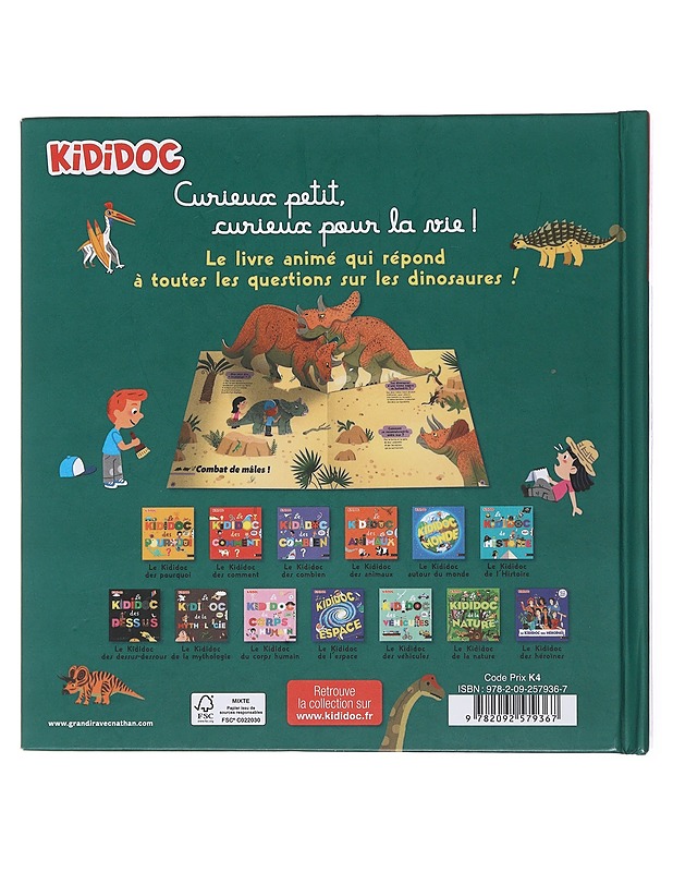 Le kididoc des dinosaures - Baussier Sylvie - Lastenkirjat - 10105497670 - 1