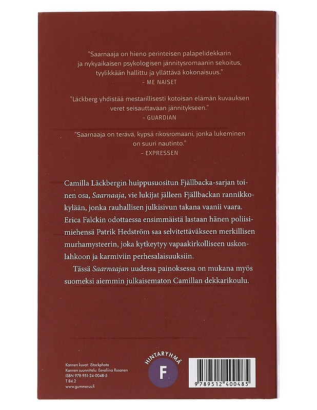 Saarnaaja - Läckberg, Camilla - Jännitys ja dekkarit - 10105497689 - 1