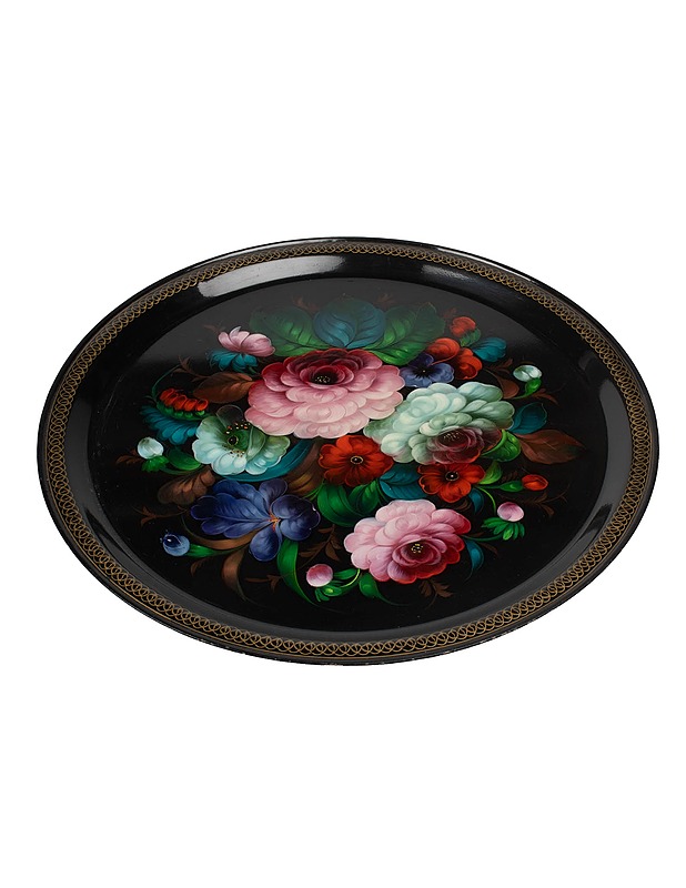 Käsinmaalattu tarjotin - Tarjoiluastiat - 10105497775 - 0