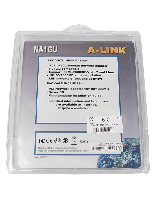 A-LINK Na1ghr ethernet adapter - Tietokoneet - 10105497782 - 1
