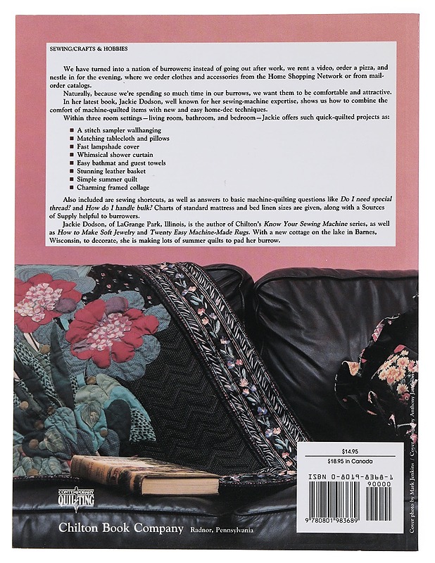 Quick-quilted home decor with your sewing machine - Jackie Dodson - Harrastekirjat - 10105497813 - 1