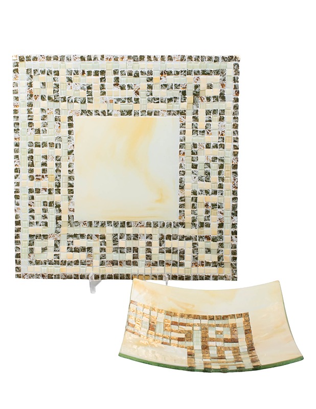 MDINA GLASS lasimosaiikkilautanen ja tarjoilualusta - Lautaset ja kulhot - 10105497871 - 1