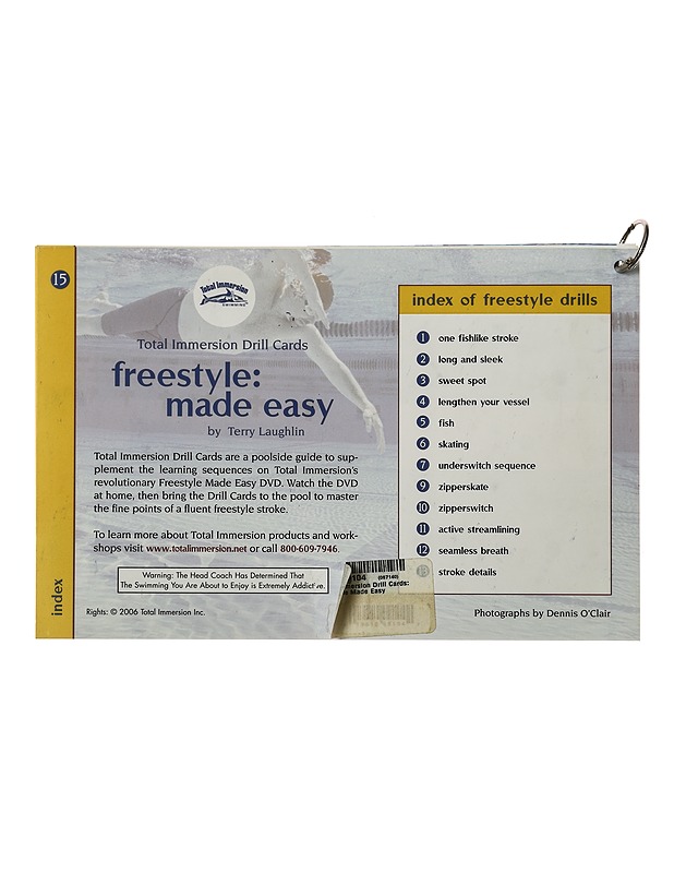 Total Immersion Drill Cards - Terry Laughlin - Harrastekirjat - 10105497946 - 1