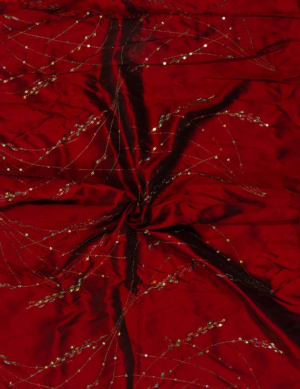 Kohokuvioitu silkkisekoitekangas, 150x200 cm - Kankaat - 10105498065 - 1