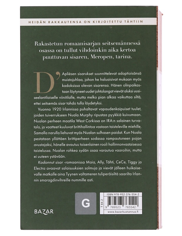 Kadonnut sisar - Riley, Lucinda - Romaanit ja novellit - 10105498072 - 1