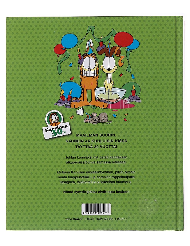 Karvinen juhlii : Karvinen 30 v. - Davis, Jim - Sarjakuvat - 10105498080 - 1